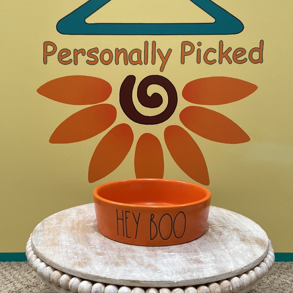 Rae Dunn HEY BOO Cat Bowl